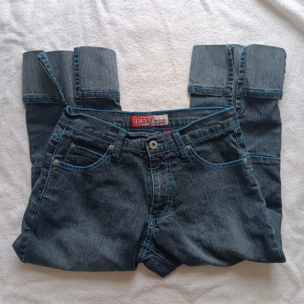 vintage baggy capri jeans
